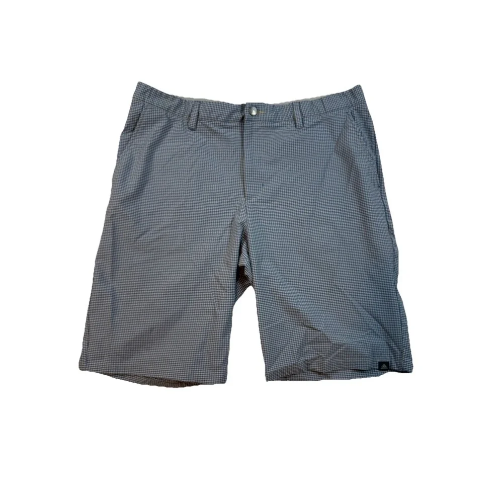 Adidas Blue Plaid Golf Shorts Mens Size 38‎